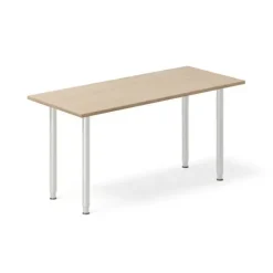 Skrivebord DNA, Eg 1400x600mm I-ben/Alugrå