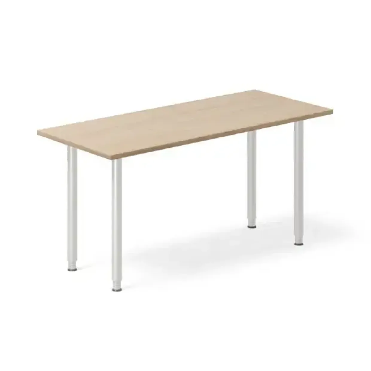 Skrivebord DNA, Eg 1400x600mm I-ben/Alugrå