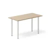 Skrivebord DNA, Eg 1200x600mm I-ben/Alugrå