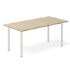 Skrivebord DNA, Eg 1600x800mm I-ben/Alugrå