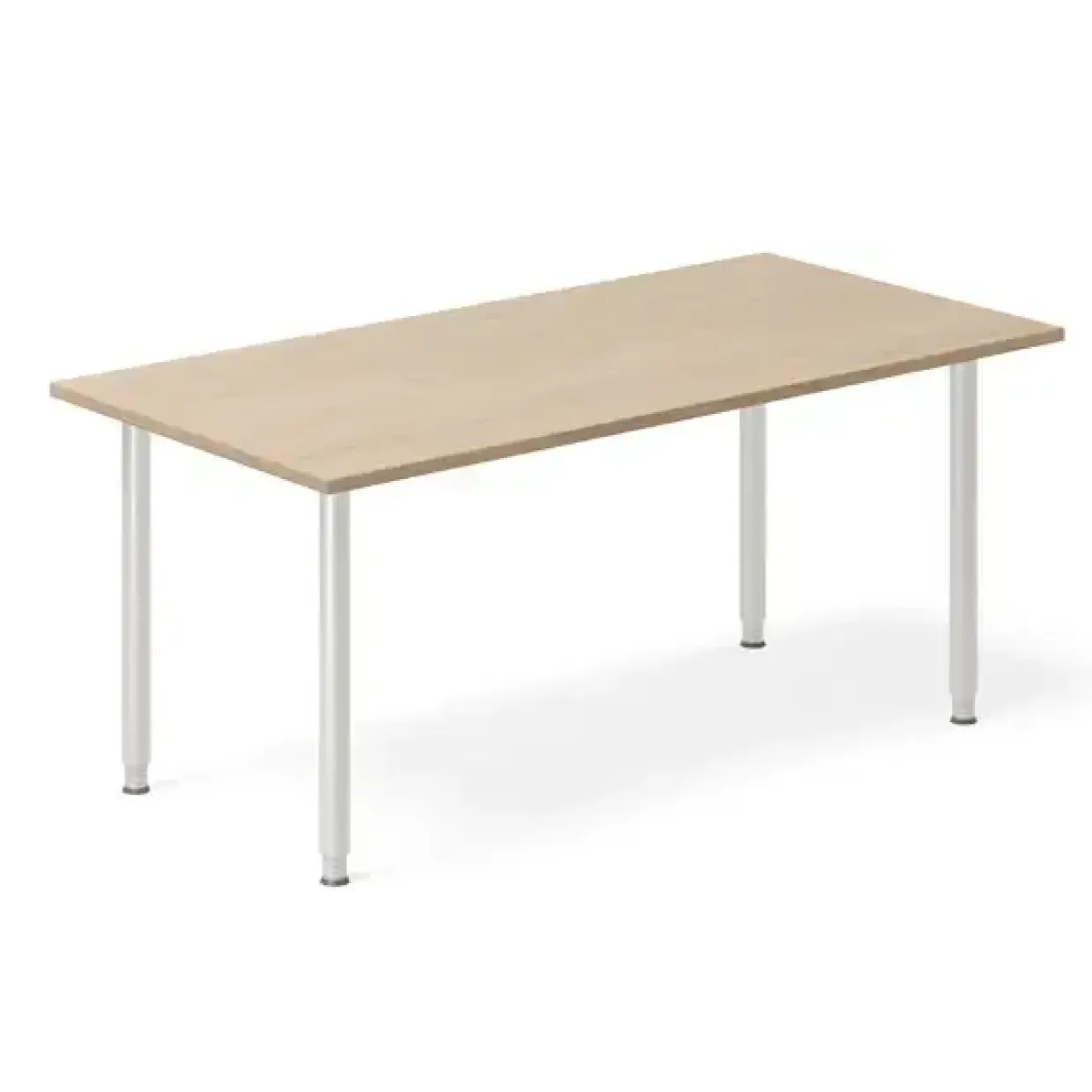 Skrivebord DNA, Eg 1600x800mm I-ben/Alugrå
