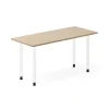 Skrivebord DNA, Eg 1400x600mm I-ben/Hvid