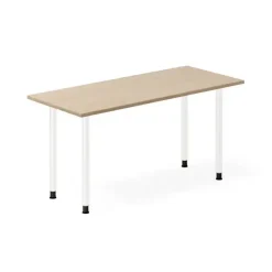 Skrivebord DNA, Eg 1400x600mm I-ben/Hvid
