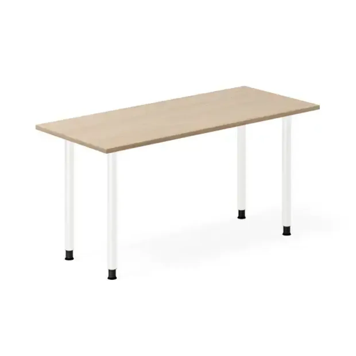 Skrivebord DNA, Eg 1400x600mm I-ben/Hvid