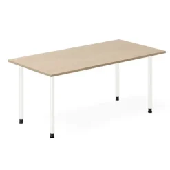 Skrivebord DNA, Eg 1600x800mm I-ben/Hvid