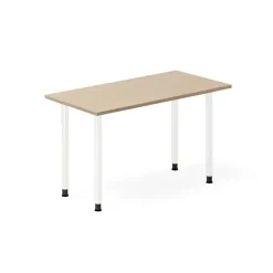 Skrivebord DNA, Eg 1200x600mm I-ben/Hvid