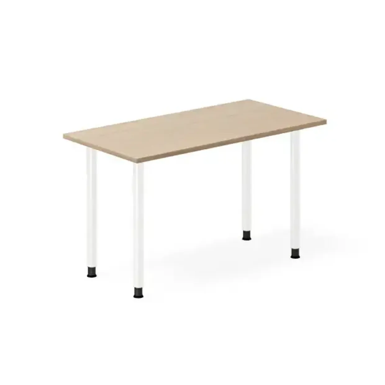 Skrivebord DNA, Eg 1200x600mm I-ben/Hvid