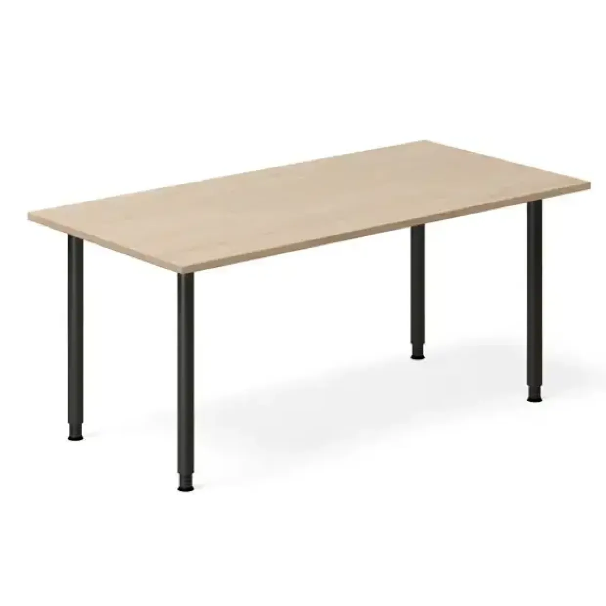 Skrivebord DNA, Eg 1600x800mm I-ben/Sort