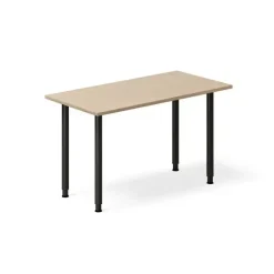 Skrivebord DNA, Eg 1200x600mm I-ben/Sort