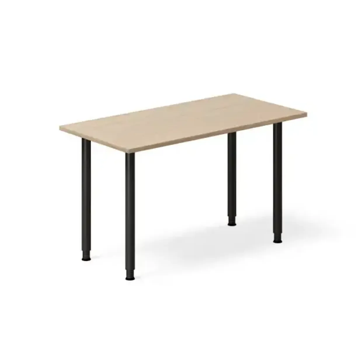 Skrivebord DNA, Eg 1200x600mm I-ben/Sort