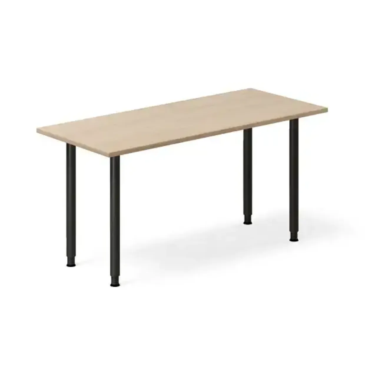 Skrivebord DNA, Eg 1400x600mm I-ben/Sort