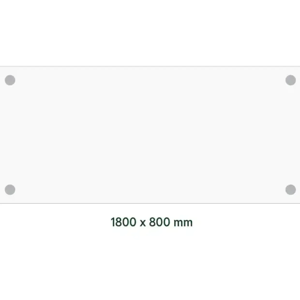 Skrivebord DNA, Hvid 1800x800 mm I-ben/Alugrå