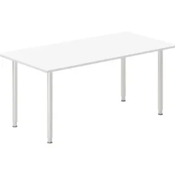 Skrivebord DNA, Hvid 1800x800 mm I-ben/Alugrå