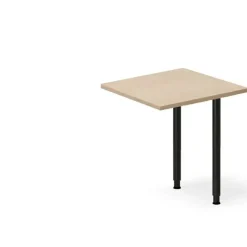 Skrivebord, tilbyg DNA Eg 600x600mm I-ben Sort