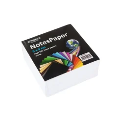 Skrivepapir til notesblokk, Büngers Memo box refill ulimet 9x9cm hvid - Køb minimum 10 stk.