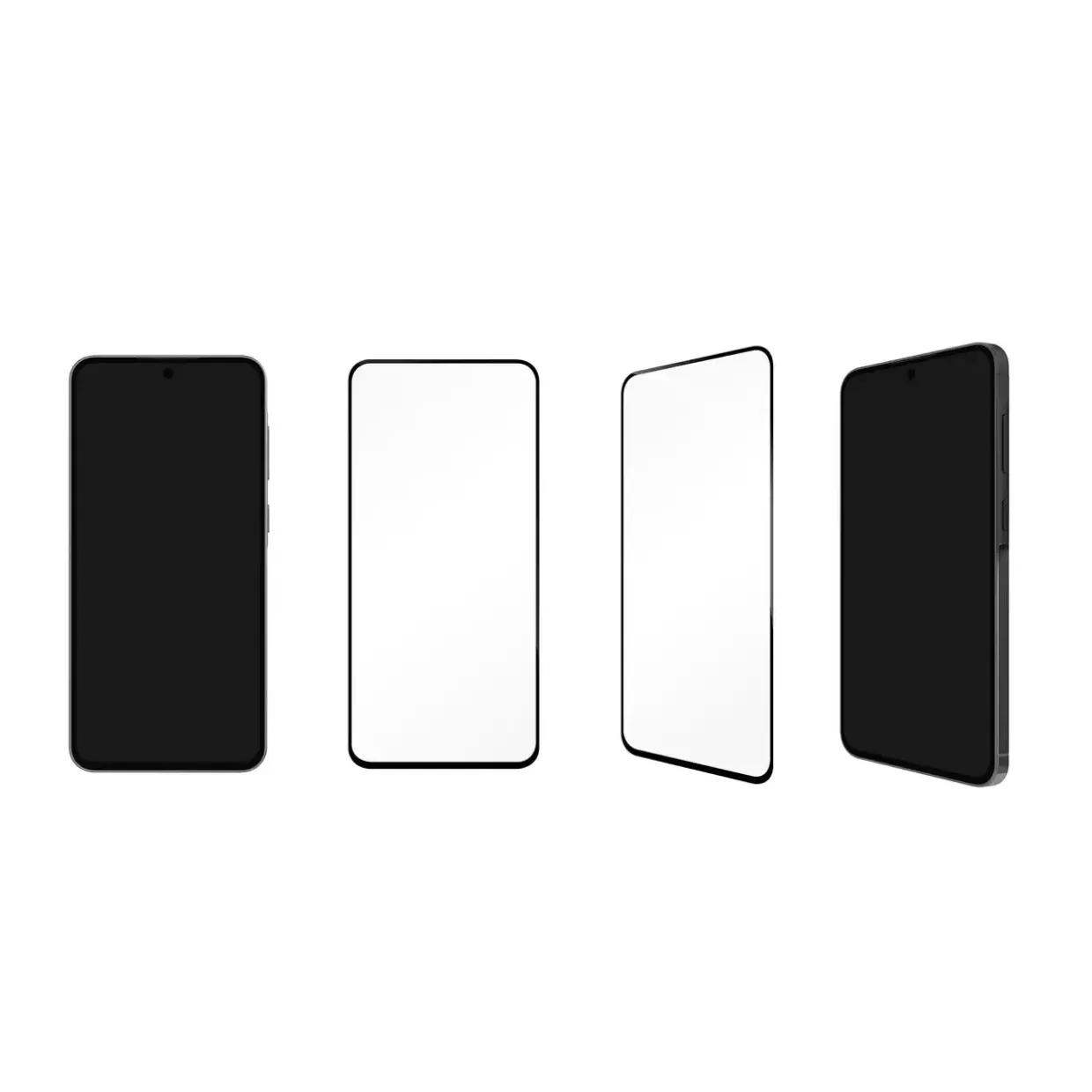 Skærmbeskyttelse - Dbramante1928 eco-shield - Galaxy A37 - Black Edge