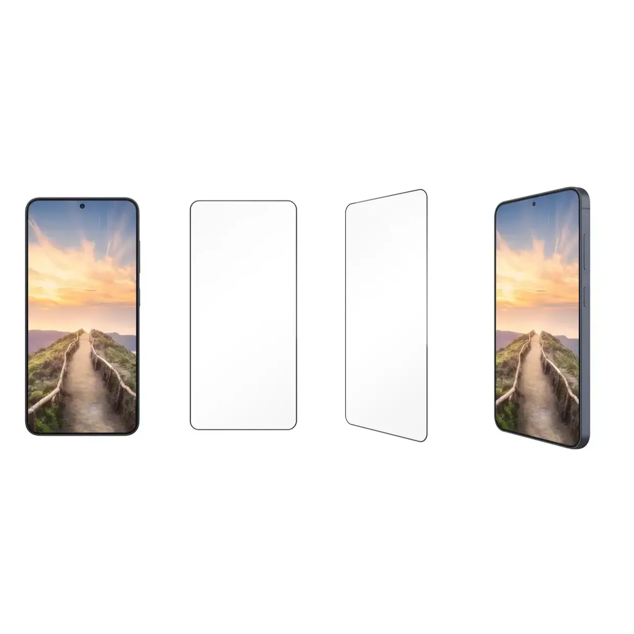 Skærmbeskyttelse - Dbramante1928 - eco-shield - Galaxy S26 - Black Edge