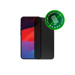 Skærmbeskyttelse - Dbramante1928 - eco-shield - iPhone 15 Pro - Privacy sort