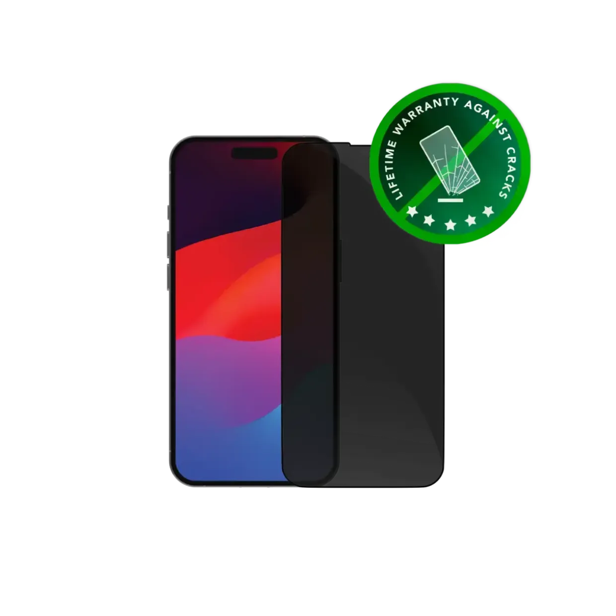 Skærmbeskyttelse - Dbramante1928 - eco-shield - iPhone 15 Pro - Privacy sort