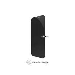 Skærmbeskyttelse - Dbramante1928 - eco-shield - iPhone 15 Pro - Privacy sort