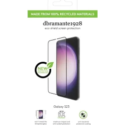 Skærmbeskyttelse - Dbramante1928 Eco-Shield - Galaxy S23 - Sort