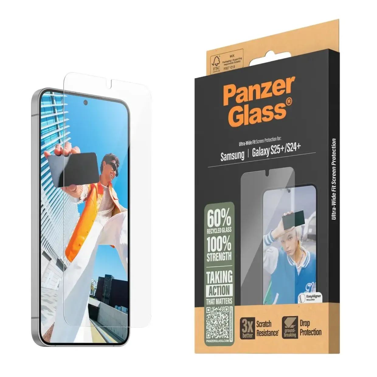 Skærmbeskyttelse PanzerGlass Galaxy S25+ UWF