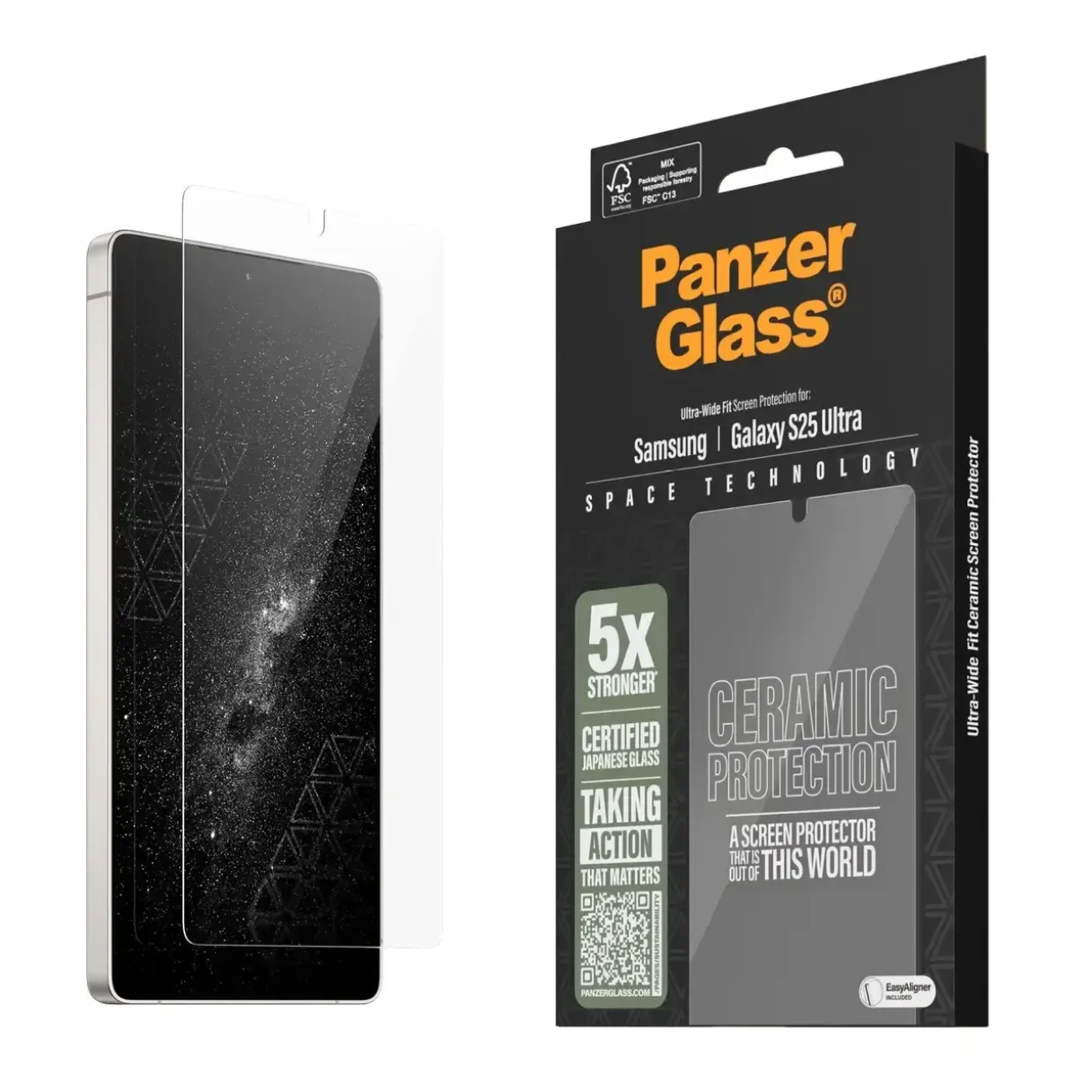 Skærmbeskyttelse PanzerGlass Ceramic Screen Protector Galaxy S25 Ultra UWF
