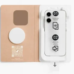 Skærmbeskyttelse, ËSSENTIALS by Upström, iPhone 16 & 15 - Recycled Glass