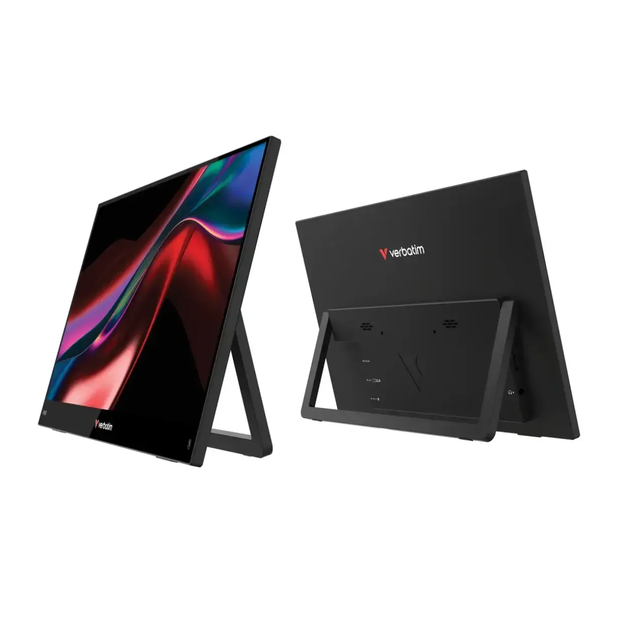 Skærm - Verbatim 14" Portable FHD Touchscreen Monitor LIGHT - Full HD - Sort - 1 stk