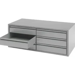 Skuffesektion med 6 skuffer til GBP værktøjsskab, RAL7004