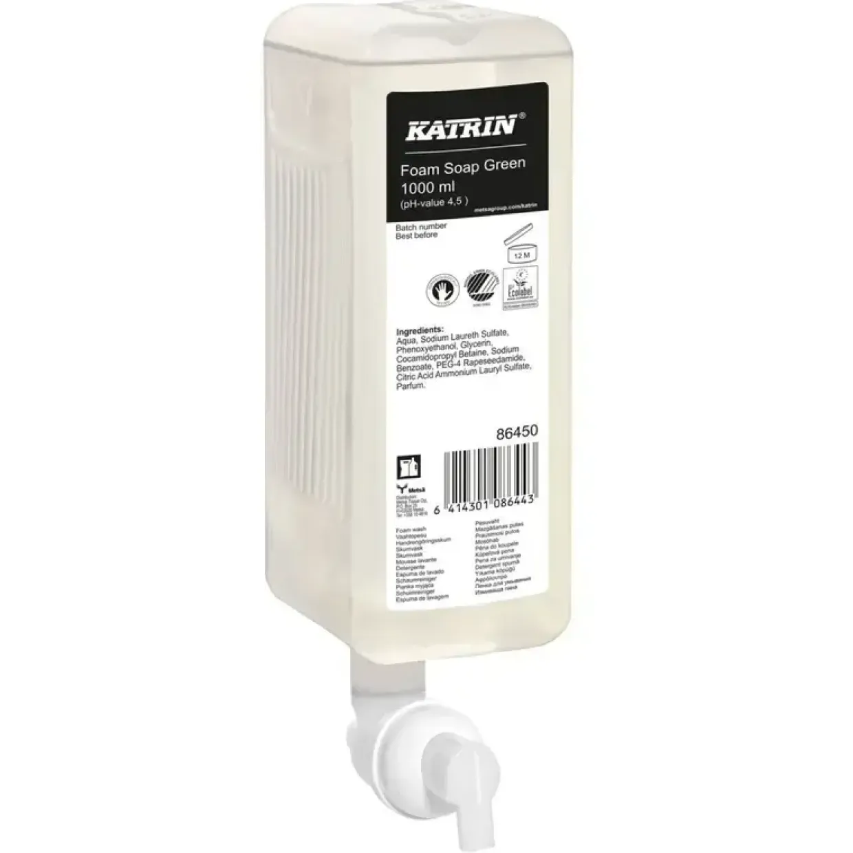 Skumsæbe – Katrin Green – Foam – 1 l – Med parfume