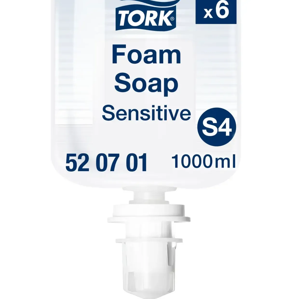 Skumsæbe Tork 520701 S4 Extra Mild Premium uparfumeret - 6 flasker á 1 liter