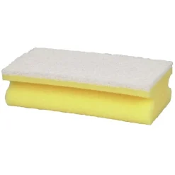 Skuresvamp - 14,3x6,9x4,5 cm - Hvid - 10 stk