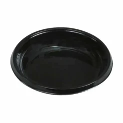 Smagsprøvebakke Sojaskål Ø78 mm Rund RPET Sort - 25 pk x 200 stk/krt