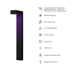 Smart lampe Hombli Smart Outdoor Pathway Light, Black (single)