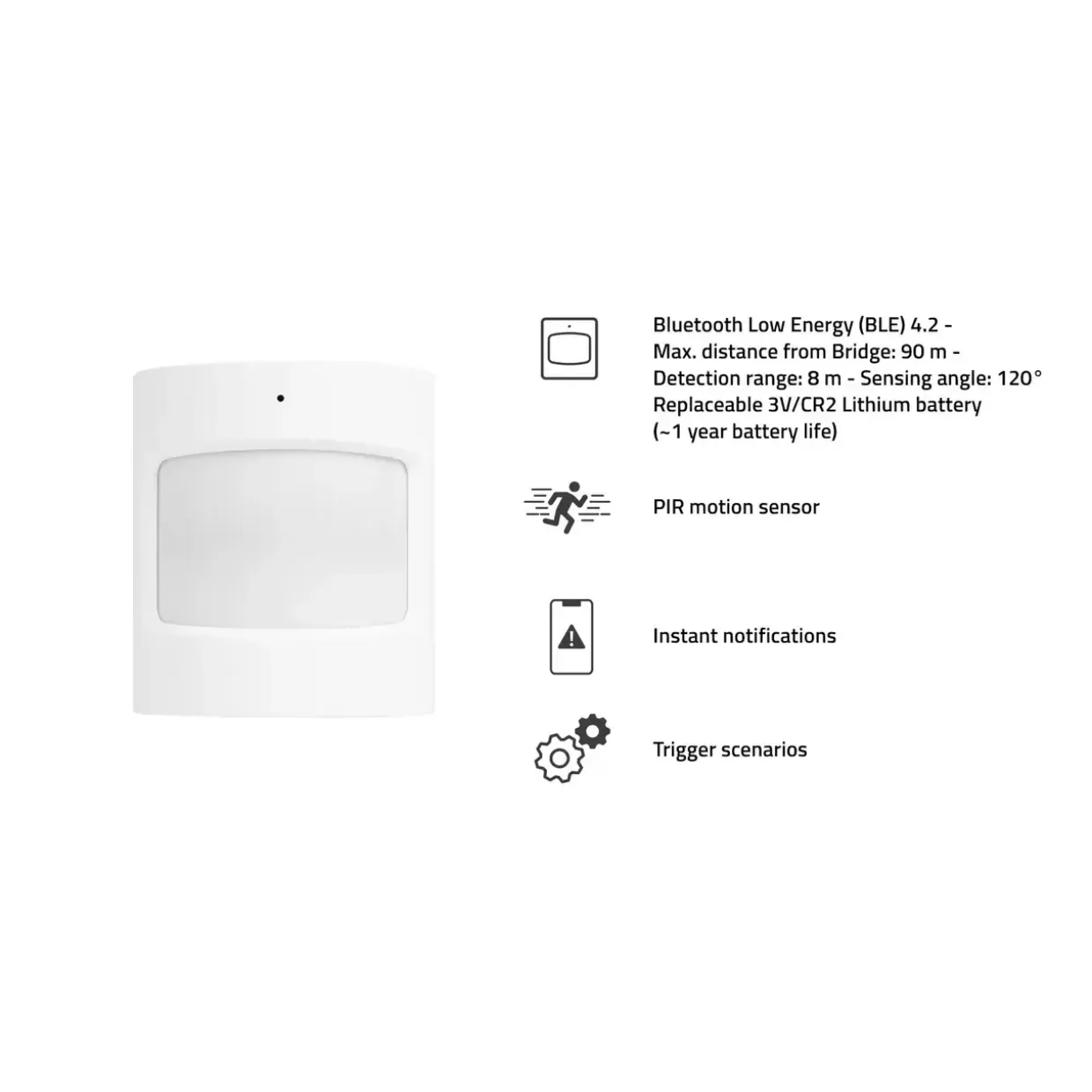 Smart sensor kit - Hombli Smart Bluetooth Sensor Kit - Hvid - Inkl. Bridge, kontakt- og bevægelsessensor