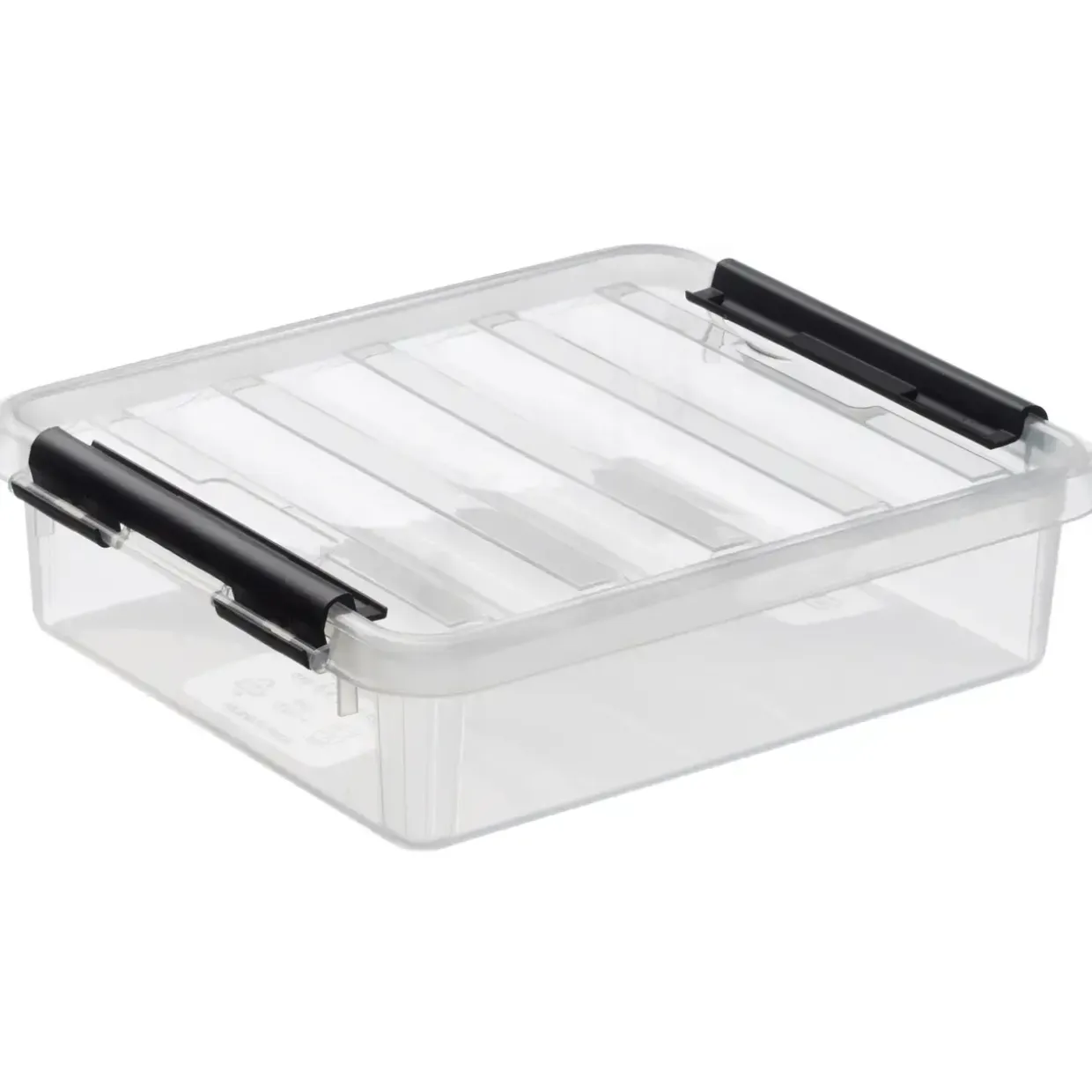 Små plastkasser - SmartStore klar 1 liter med låg 21 x 17 x 6 cm - 10 stk