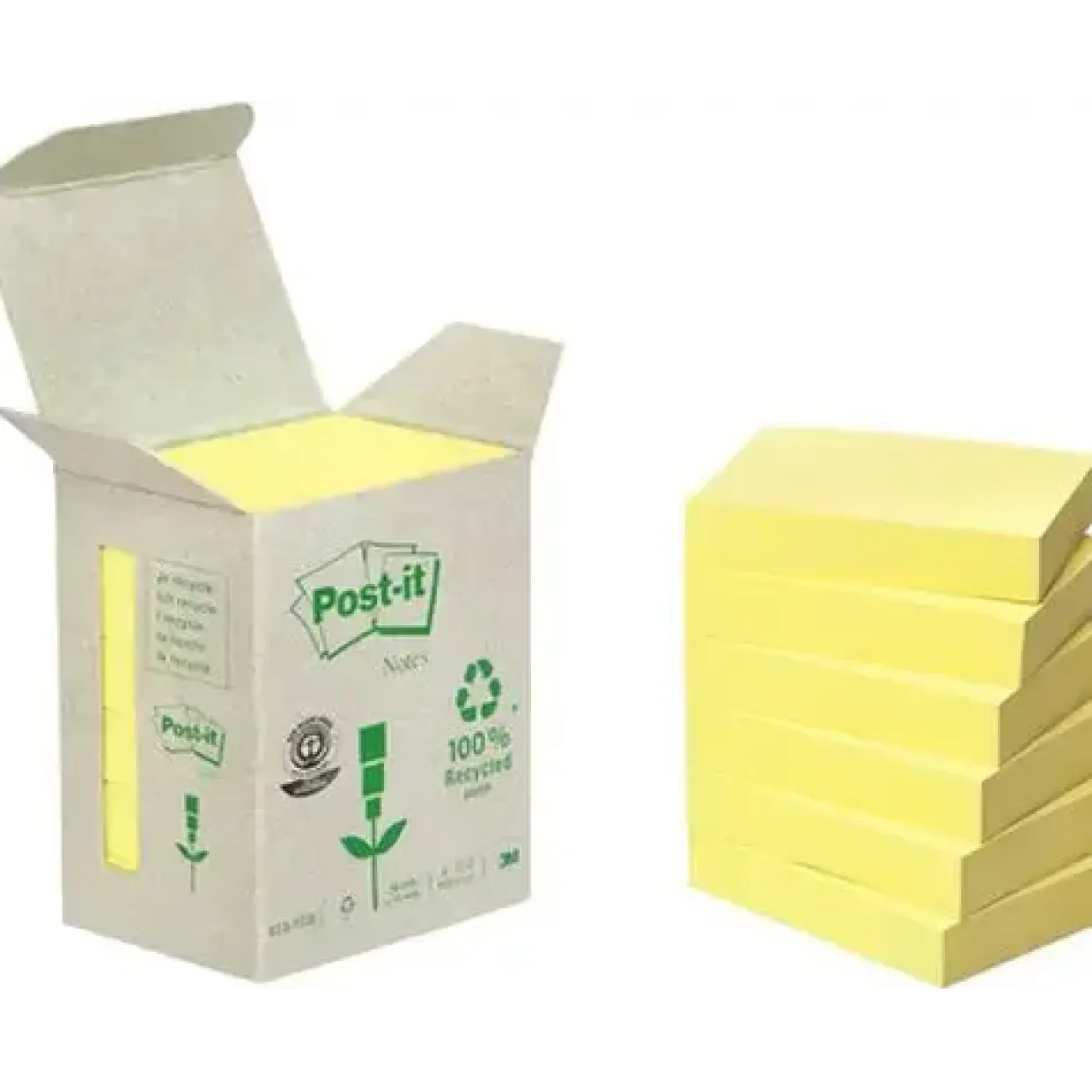 Små Post-it blokke - Pakke med 6 blokke - 38 x 51 mm