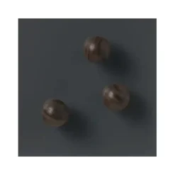Små runde magneter valnød Naga Ø2cm superstrong - 3 stk