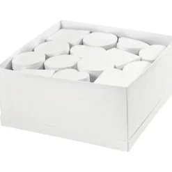 Små æsker Ø10-12 cm hvid - 27 stk