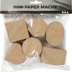 Små æsker i pap diameter 4-6 cm højde 3 cm - 6 stk