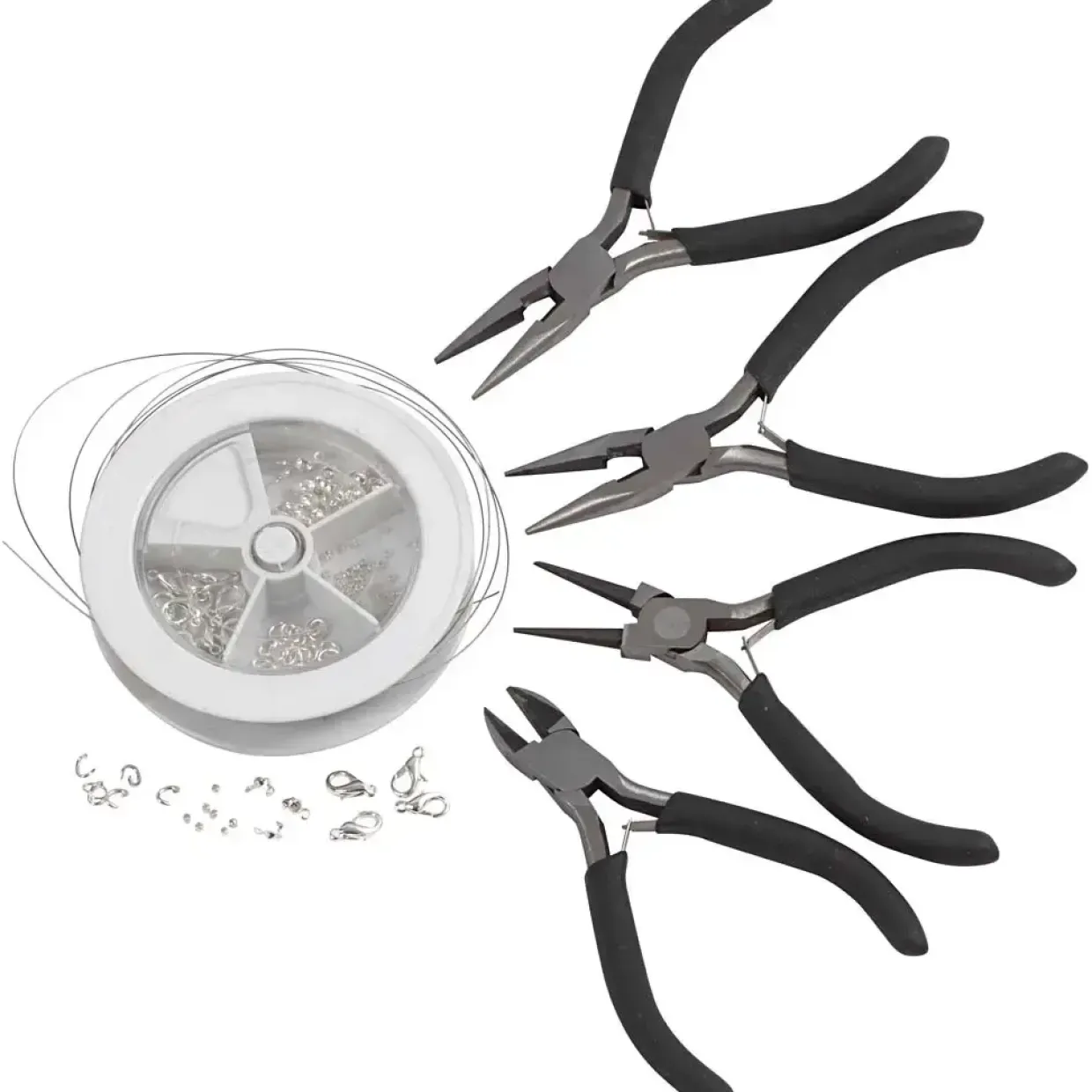 Smykkestartsæt - DIY smykkesæt med værktøj - 1 sæt