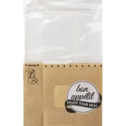 Snack bag - papir/PET - brun - 13 x 21,5 cm - sidefalset med afriv - 1000 stk