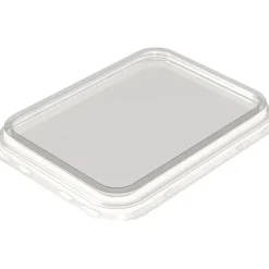 Snap-on låg, 19,45x14,38x1,69cm, transparent, APET, til standard bakke - 424 stk