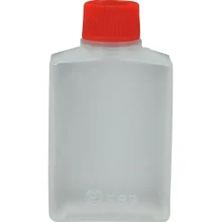 Sojabeholder - 15 ml - Klar PE m. rødt låg - 6000 stk