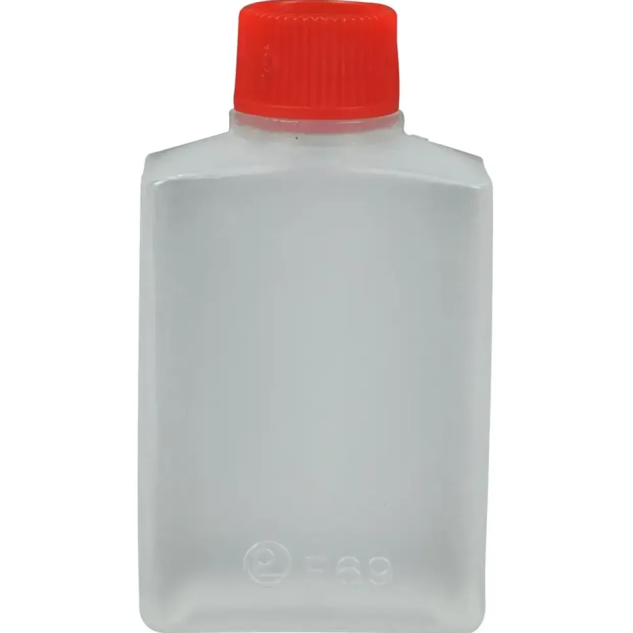Sojabeholder - 15 ml - Klar PE m. rødt låg - 6000 stk