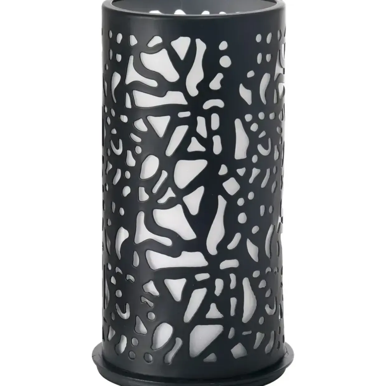 Sorte fyrfadsstager Duni Twist 75x140mm sort metal - 4 stk