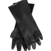 Sorte Gummihandsker XXL latex indvendig velourisering flergangs - 12 par