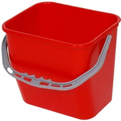 Spand til rengøringsvogn rød 13L 24 cm
