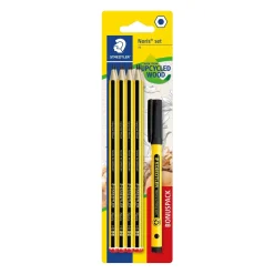 Staedtler Blyant Noris HB Upcycled Wood Studiesæt (9)